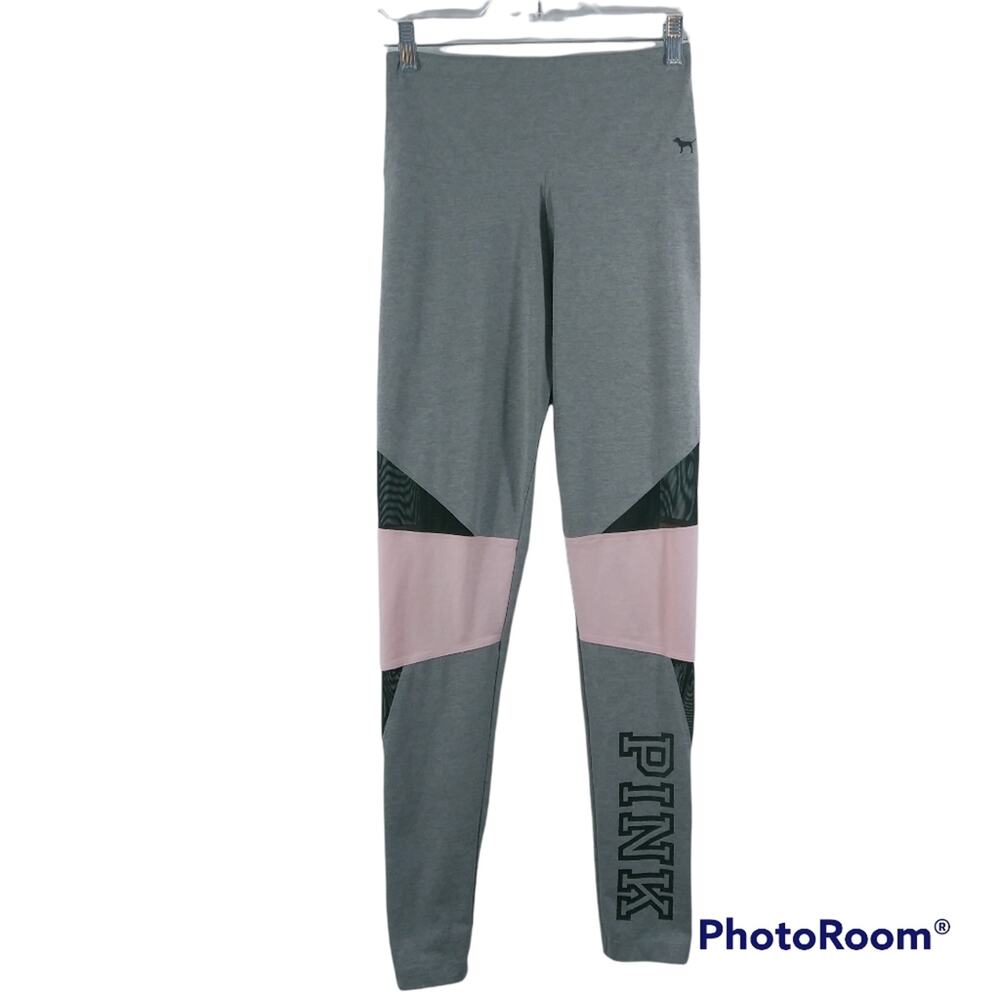 Pink Victoria's Secret High Waisted Cotton Leggings Athletic Size Small